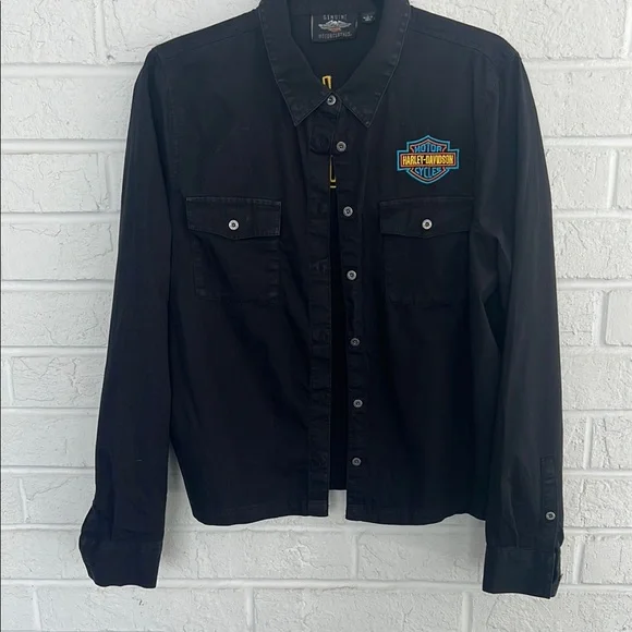 Harley-Davidson Black Long Sleeve Shirt - Picture 1 of 5